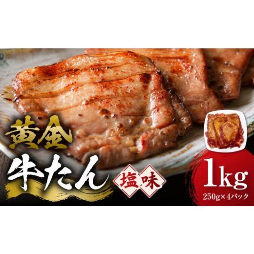 ふるさと納税 牛肉 タン 宮城県 角田市 黄金牛たん 塩味 1kg(250g×4P) 宮城県共通返礼品