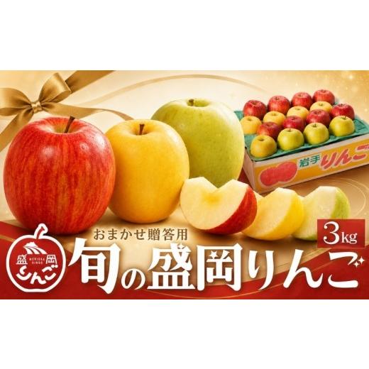 ふるさと納税 果物の詰合せ 岩手県 盛岡市 先行予約 旬の盛岡りんご 3kg 品種2種以上詰め合わせ <年内発送> りんご シナノゴールド 王林 こうこう サン…