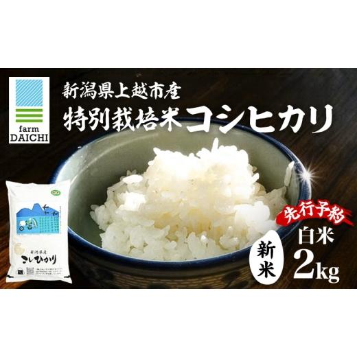 ふるさと納税 米 コシヒカリ 新潟県 上越市 先行予約 令和8年 新米 新潟県上越市産 特別栽培米 コシヒカリ 2kg 2キロ お米 コメ こしひかり ふぁーむ大地