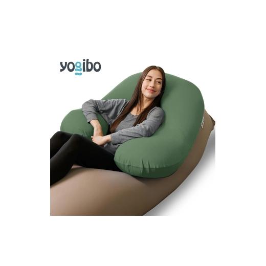 ふるさと納税 雑貨・日用品 インテリア 大阪府 岸和田市 ヨギボー サポート オリーブグリーン Yogibo Support 授乳クッション 背もたれ 肘置き U字型 ビーズク…