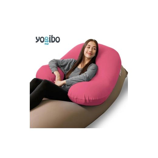 ふるさと納税 雑貨・日用品 インテリア 大阪府 岸和田市 ヨギボー サポート ダスティピンク Yogibo Support 授乳クッション 背もたれ 肘置き U字型 ビーズクッ…
