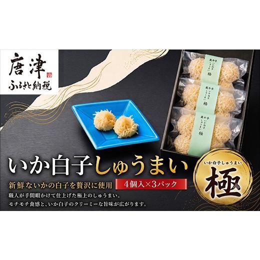 ふるさと納税 イカ 佐賀県 唐津市 味工房歳香亭オリジナルいか白子しゅうまい 4個入×3パック(合計12個) 惣菜 ギフト 贈り物 おつまみ