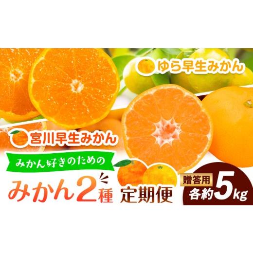 ふるさと納税 果物類 みかん 和歌山県 日高川町 発送月固定定期便 みかん 好きのためのみかん2種定期便 贈答用 全2回 約 5kg 合計10kg 笑いの里のTommyファー…