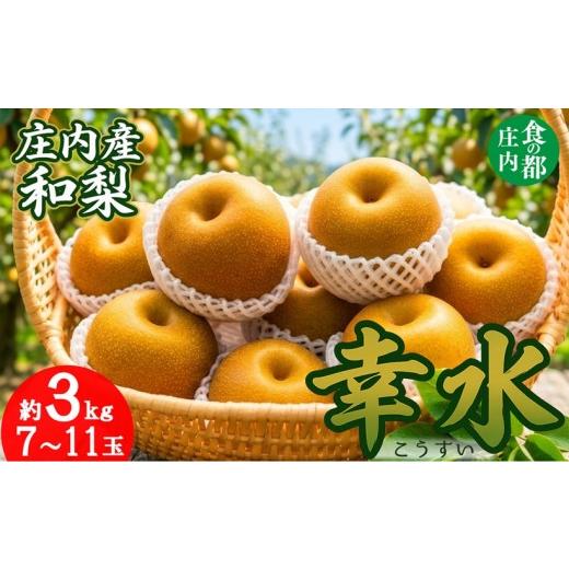 ふるさと納税 梨 山形県 三川町 令和8年産 食の都庄内 庄内産和梨 幸水 約3kg 令和8年8月末頃〜9月中旬配送