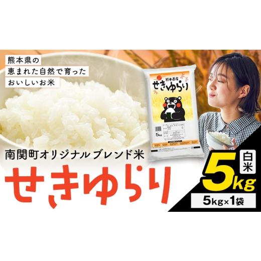 ふるさと納税 米 ブレンド 熊本県 南関町 米 南関町 せきゆらり 白米 5kg[7-14日以内に出荷予定(土日祝除く)]熊本県産 国産 白米 こめ コメ 5キロ