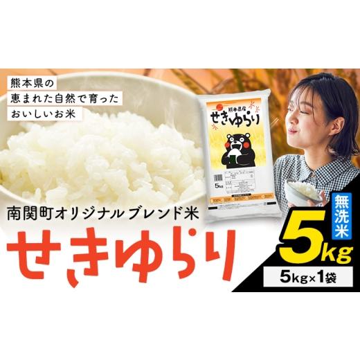 ふるさと納税 無洗米 熊本県 南関町 米 南関町 せきゆらり 無洗米 5kg[7-14日以内に出荷予定(土日祝除く)]熊本県産 国産 無洗米 こめ コメ 5キロ