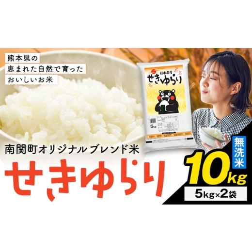 ふるさと納税 無洗米 熊本県 南関町 米 南関町 せきゆらり 無洗米 10kg[7-14日以内に出荷予定(土日祝除く)]熊本県産 国産 無洗米 こめ コメ 10キロ