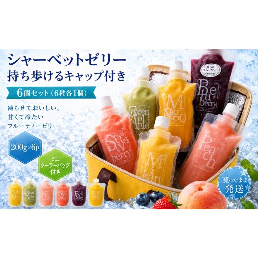 ふるさと納税 アイス・ヨーグルト 山口県 平生町 シャーベットゼリー キャップ付きパウチ入り 6個セット c10-3-1 6個セット | 11.900円