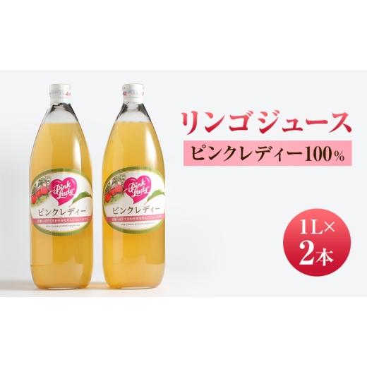 ふるさと納税 りんご 長野県 上田市 リンゴジュース1L×2本 ピンクレディー100% りんご フルーツジュース 長野県  