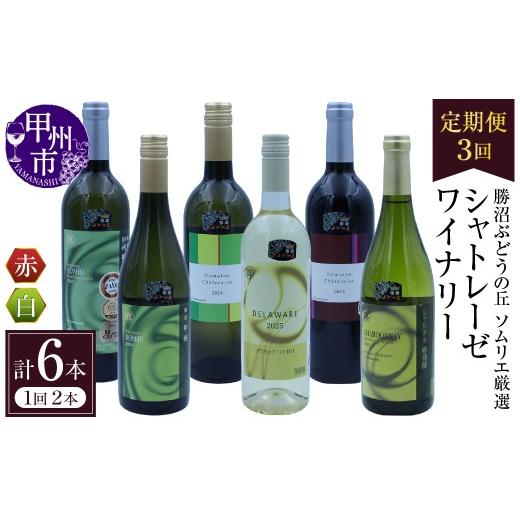 ふるさと納税 ワイン セット 山梨県 甲州市 定期便 勝沼ぶどうの丘ソムリエ厳選 シャトレーゼワイナリー3回定期便(KBO)I1-601 ワイン シャトレーゼワイナ…