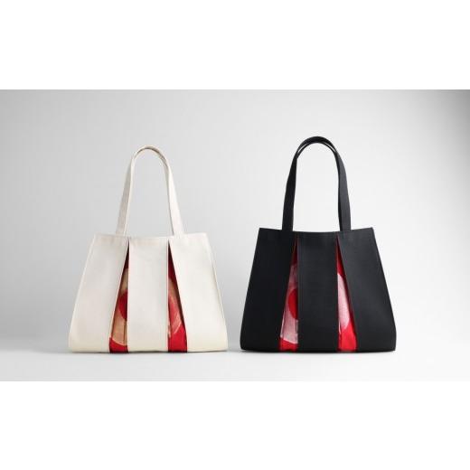 ふるさと納税 カバン トートバッグ 京都府 京都市 京都 KOSHO ougi 帆布 トートバッグ madoka M アイボリー/レッド・ゴールド(生成/紅色・金) |光章 人気…