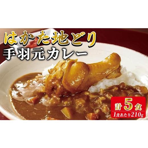 ふるさと納税 鶏肉 カレー・シチュー 福岡県 春日市 はかた地どり 手羽元カレー(レトルト・5食)温めるだけ 簡単 便利 お手軽 地鶏 地どり 鶏肉 九州 国産 手…