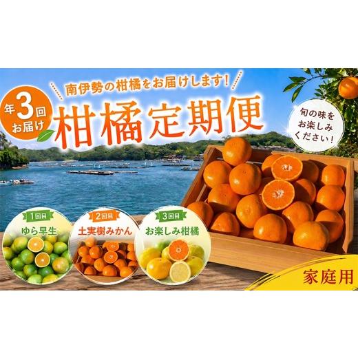ふるさと納税 みかん・柑橘類 三重県 南伊勢町 全3回 土実樹農園の柑橘定期便 お届け合計3種 9〜10kg ゆら早生・土実樹みかん・お楽しみ柑橘 みかん ミカン …