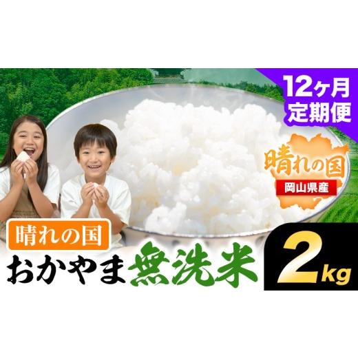 ふるさと納税 無洗米 岡山県 笠岡市 おかやま無洗米 2kg 米 12ヶ月定期便 [お申込み月の翌月から出荷開始] 岡山県 笠岡市 無洗米 こめ コメ 12ヶ月定期便