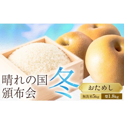 ふるさと納税 無洗米 岡山県 笠岡市 晴れの国頒布会 冬 おためし 無洗米 5kg 梨 1.8kg[ページ内記載の時期に発送]岡山県 笠岡市 フルーツ 旬 果物 ナシ コメ…