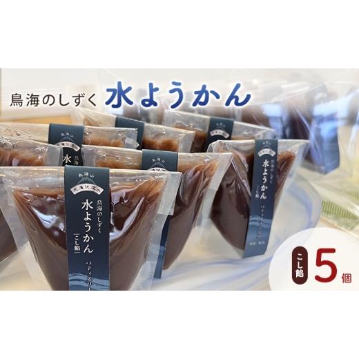 ふるさと納税 菓子 羊羹 秋田県 にかほ市 鳥海のしずく 水ようかん(こし餡)5個セット スタンドパック 涼和菓子