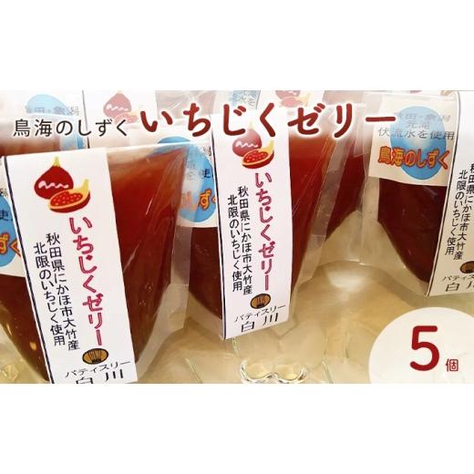 ふるさと納税 菓子 ゼリー 秋田県 にかほ市 鳥海のしずく いちじくゼリー 5個セット スタンドパック