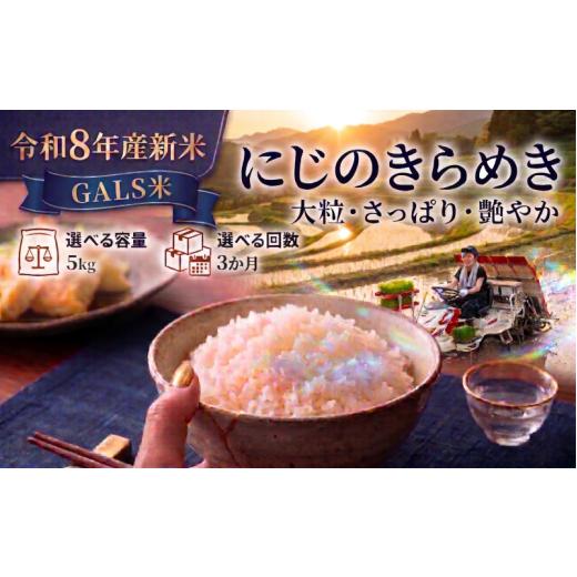 ふるさと納税 米 宮城県 岩沼市 令和8年産 新米 GALS米 にじのきらめき 定期便 5kg 3ヶ月 おこめ お米 白米 精米 コメ ライス ごはん ご飯 国産米 女性 新規…