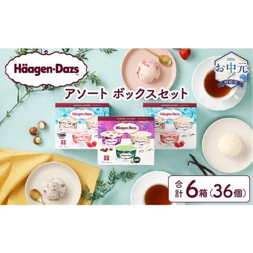 ふるさと納税 菓子 アイス 北海道 浜中町 お中元(7月発送) ハーゲンダッツ『バラエティアソートボックス6箱セット』 アイス スイーツ デザート_H0016-124-R87…