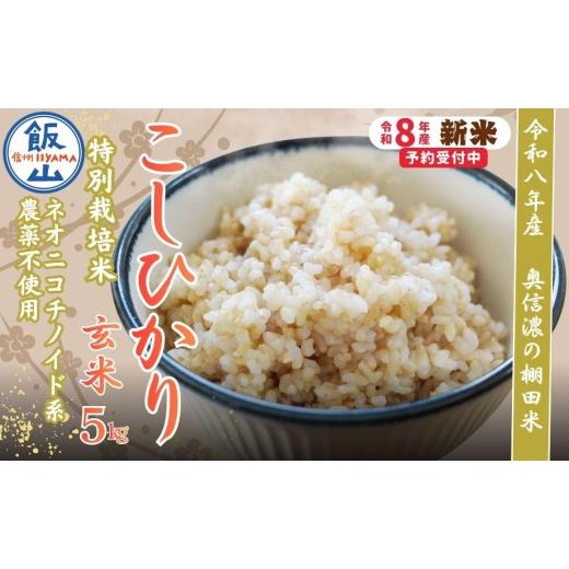 ふるさと納税 玄米 長野県 飯山市 令和8年産 新米 特別栽培米 こしひかり 玄米 5kg 『奥信濃の棚田米 実の里』| お米 コメ 白米 ご飯 長野県 信州 飯山市 令…