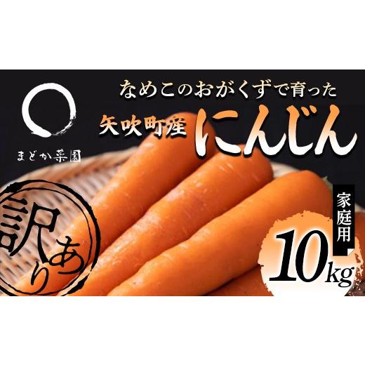 ふるさと納税 野菜類 人参 福島県 矢吹町 訳アリ なめこのおがくずで育った 矢吹町産にんじん(ベータキャロット)10kg 家庭用 F6U-412