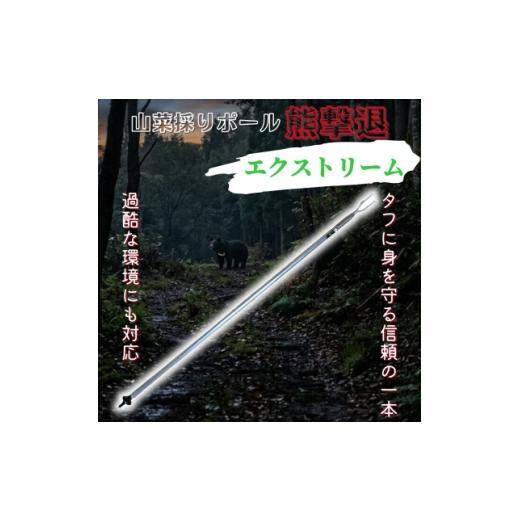 ふるさと納税 アウトドアグッズ 岩手県 岩泉町 山菜採りポール熊撃退 エクストリーム160cm 1739338