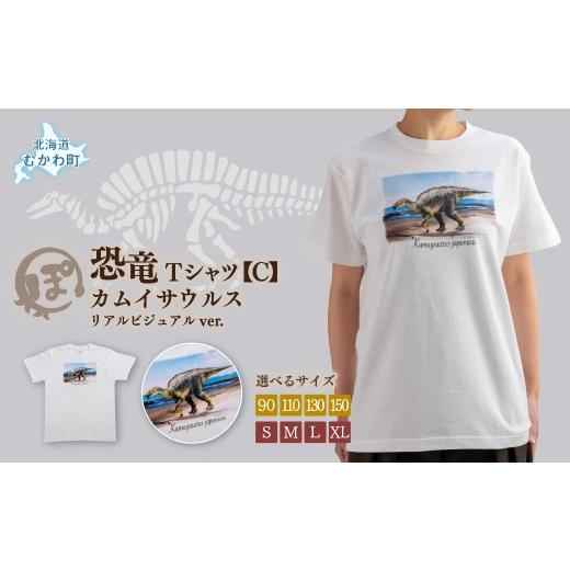 ふるさと納税 服 北海道 むかわ町 恐竜Tシャツ C (カムイサウルス)リアルビジュアルver. ふるさと納税 人気 おすすめ ランキング 恐竜 カムイサウルス むか…