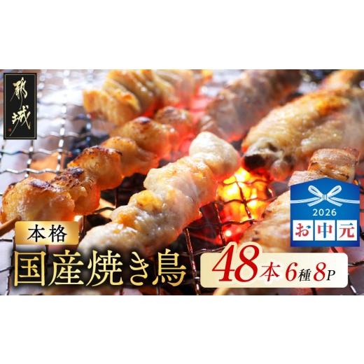 ふるさと納税 鶏肉 焼き鳥 宮崎県 都城市 お中元 職人串打ちの本格焼き鳥48本 _12-33-014-48-SG_(都城市)