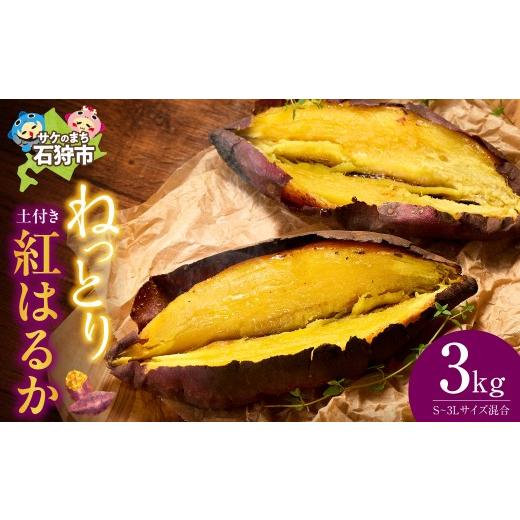 ふるさと納税 野菜類 サツマイモ 北海道 石狩市 先行予約 石狩産 土付サツマイモ 紅はるか(S〜3Lサイズ混在) 3kg 10月発送 3kg 寄附金額:9,000円