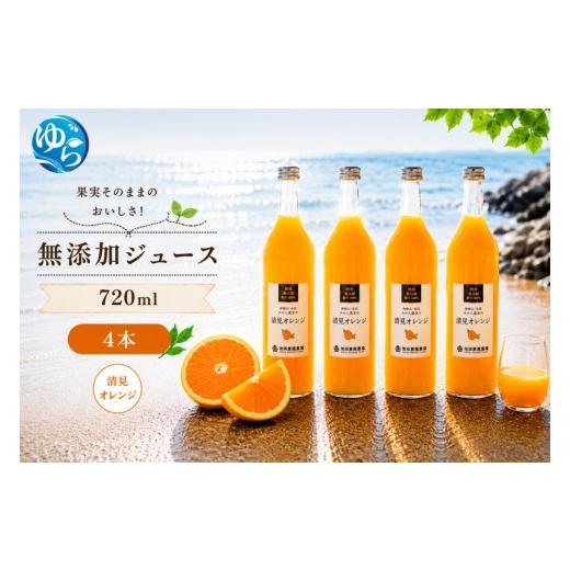ふるさと納税 果汁飲料 みかん 和歌山県 由良町 清見 オレンジ 100% ジュース / 清見オレンジ ストレート 果汁 無添加 柑橘 和歌山 14000円 720ml 北海道・沖…