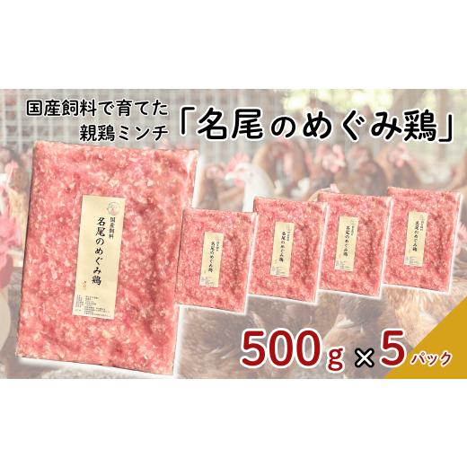 ふるさと納税 鶏肉 佐賀県 佐賀市 国産飼料で育てた親鶏ミンチ「名尾のめぐみ鶏」2.5kg(500g×5P) 鶏肉 親鶏 ミンチ ひき肉 冷凍:B285-008
