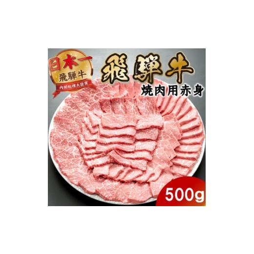 ふるさと納税 牛肉 焼肉・バーベキュー 岐阜県 羽島市 飛騨牛 モモ・カタ赤身焼肉500g(500g×1P) (焼肉・BBQ 用) 養老ミート 1746408
