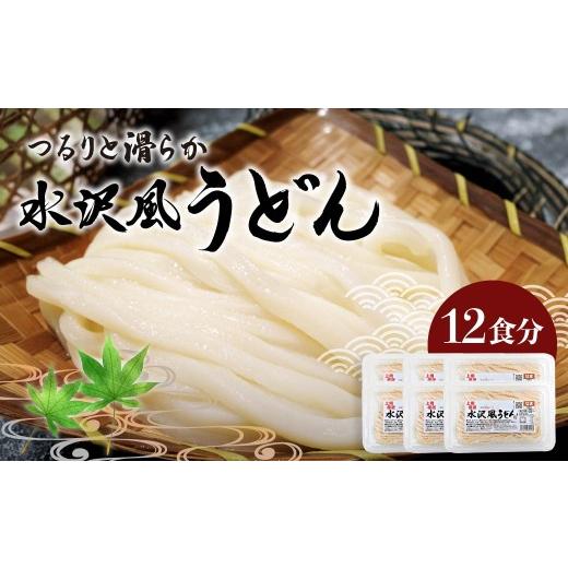 ふるさと納税 うどん 生・半生めん 群馬県 前橋市 うどん 水沢風うどん 1.2kg 6パック 12食 | 生麺 簡単 うどん UDON 簡単調理 簡単 便利 ストック なめらか …