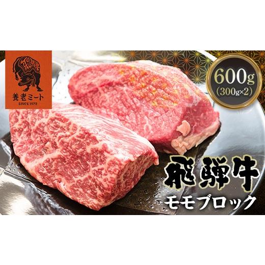 ふるさと納税 牛肉 モモ 岐阜県 坂祝町 飛騨牛 モモブロック 600g (300g×2) 牛肉 和牛 肉 赤身 塊肉 ローストビーフ ステーキ 焼肉 岐阜県 坂祝町 養老ミート…