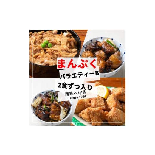 ふるさと納税 鶏肉 唐揚げ 北海道 帯広市 鶏の伊藤 まんぷくバラエティーセットB(鶏めし丼・焼き鳥丼・角煮丼・骨なしザンギ)各2パック 1725128