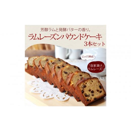 ふるさと納税 焼菓子・チョコレート パウンドケーキ 長野県 長野市 信州・長野市の小さな工房から ラムレーズンパウンドケーキ 3本 |焼き菓子 ケーキ パウンド…