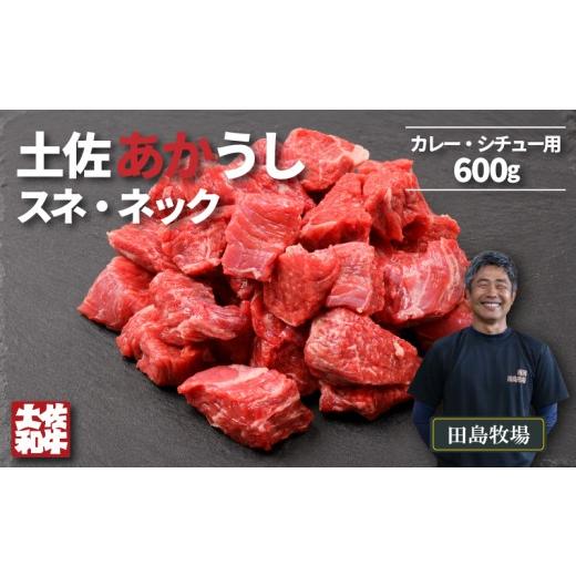 ふるさと納税 牛肉 スネ 高知県 南国市 土佐 あかうし 赤牛 赤身 スネ・ネック サイコロカット カレー・シチュー用 600g | 和牛 あか牛 アカウシ 牛肉 希少 ブ…