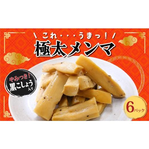 ふるさと納税 惣菜・レトルト 新潟県 新発田市 ピリッと黒胡椒 極太メンマ 6パック メンマ 中華 惣菜 漬物 黒こしょう おつまみ おかず おやつ ごはんのおと…