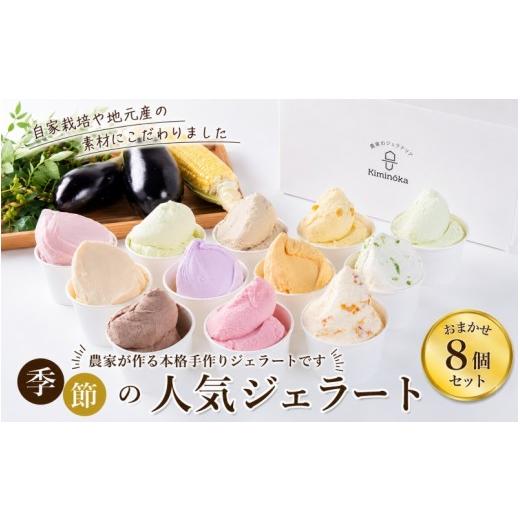 ふるさと納税 アイス・ヨーグルト ジェラート 和歌山県 紀美野町 ジェラート セット 8個 10月発送 16000円 / キミノ—カ アイス クリーム スイーツ 野菜 果物…
