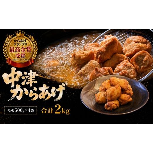 ふるさと納税 鶏肉 唐揚げ 大分県 中津市 九州産若鶏のからあげ 合計2kg (冷凍・レシピ付きからあげ粉) もも肉・500g (約12個入) の4袋セット | 家庭調理 中津…