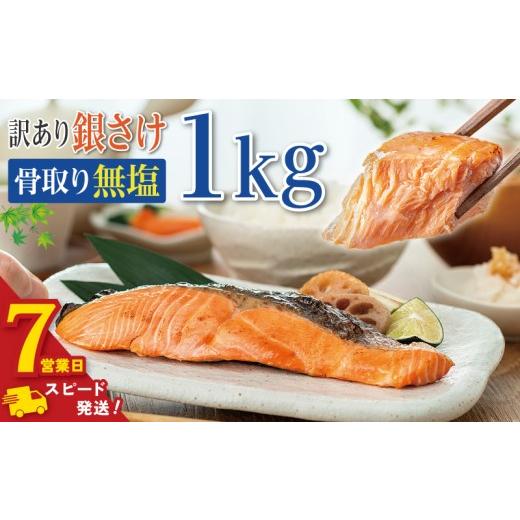 ふるさと納税 魚貝類 鮭 千葉県 銚子市 ＼ スピード発送 / 訳あり 骨取り 銀鮭 無塩 約1kg 鮭 塩銀鮭 わけあり銀鮭 銀さけ さけ 鮭 しゃけ サーモン 切身 切…