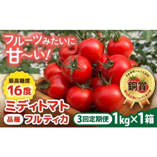 ふるさと納税 野菜類 トマト 福岡県 糸島市 先行予約 全3回定期便 フルティカ 1kg糸島市 / かわぞえ農園 トマト 中玉トマト 2026年11月以降順次発送