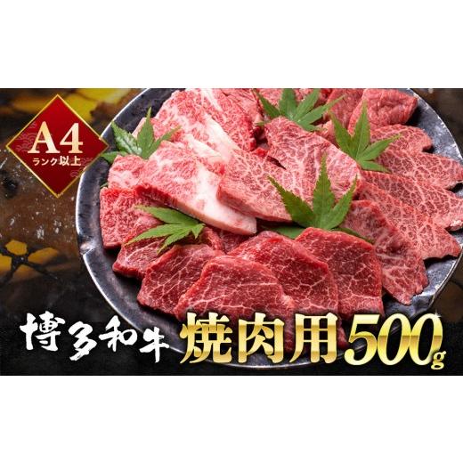 ふるさと納税 牛肉 焼肉・バーベキュー 福岡県 那珂川市 和牛の焼肉セット 博多和牛 焼肉用 500g 牛肉 肉 焼肉 国産 黒毛和牛 通常(1回)