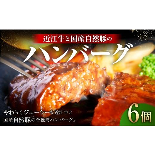 ふるさと納税 肉 ハンバーグ 滋賀県 湖南市 近江牛と国産自然豚のハンバーグ 120g × 6個 お肉 肉 ニク にく 牛肉 牛 国産 滋賀県産 冷凍 近江牛 おかず 晩酌 …
