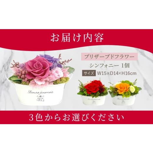 ふるさと納税 雑貨・日装具 花 長崎県 大村市 交響楽 プリザーブドフラワー 申し合わせ お花差し上げ物 ／ 大村市 サニーサイドファクトリー ACCK052