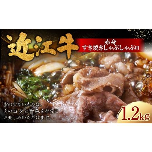 ふるさと納税 牛肉 すき焼き 滋賀県 湖南市 近江牛赤身すき焼しゃぶしゃぶ用 1.2kg ( 600g × 2パック ) お肉 肉 ニク にく 牛肉 牛 国産 滋賀県産 冷凍 近…