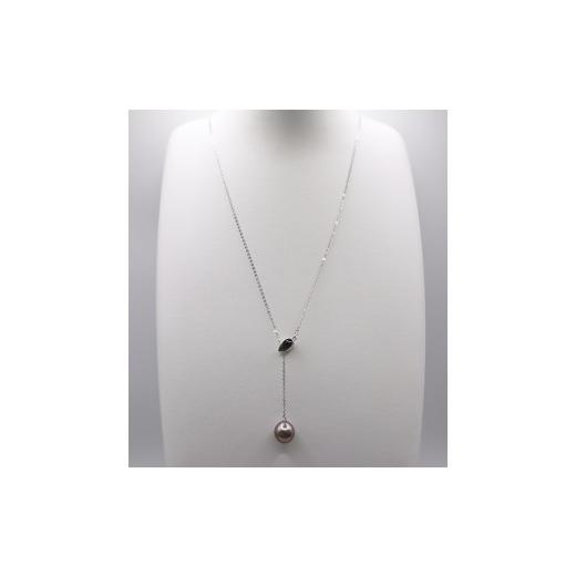 ふるさと納税 アクセサリー ネックレス 三重県 伊勢市 2172 SV タヒチ黒蝶真珠11.0mm 60cmロングペンダントネックレス