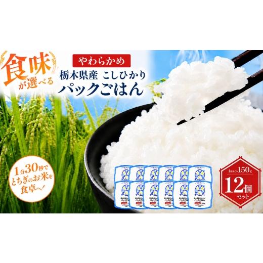 ふるさと納税 米 栃木県 真岡市 栃木県産こしひかり パックごはん やわらかめ | コシヒカリ こしひかり パックごはん パックライス 非常食 国産 栃木県 真岡市…
