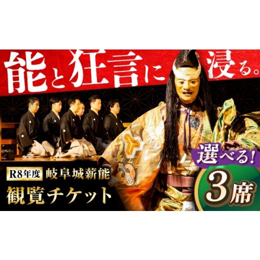 ふるさと納税 イベントやチケット等 岐阜県 岐阜市 令和8年度 岐阜城薪能 観覧 B席 伝統芸能 能 狂言 岐阜市 / 岐阜城薪能実行委員会 ANEU004 B席