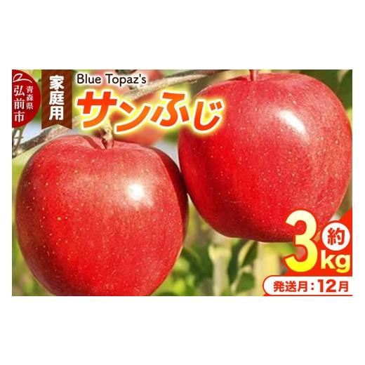 ふるさと納税 りんご 青森県 弘前市 26年12月発送 りんご サンふじ 家庭用 約3kg 青森県 弘前市 先行予約 アップル おいしい ふじ りんご 果実 果物 赤色 津…